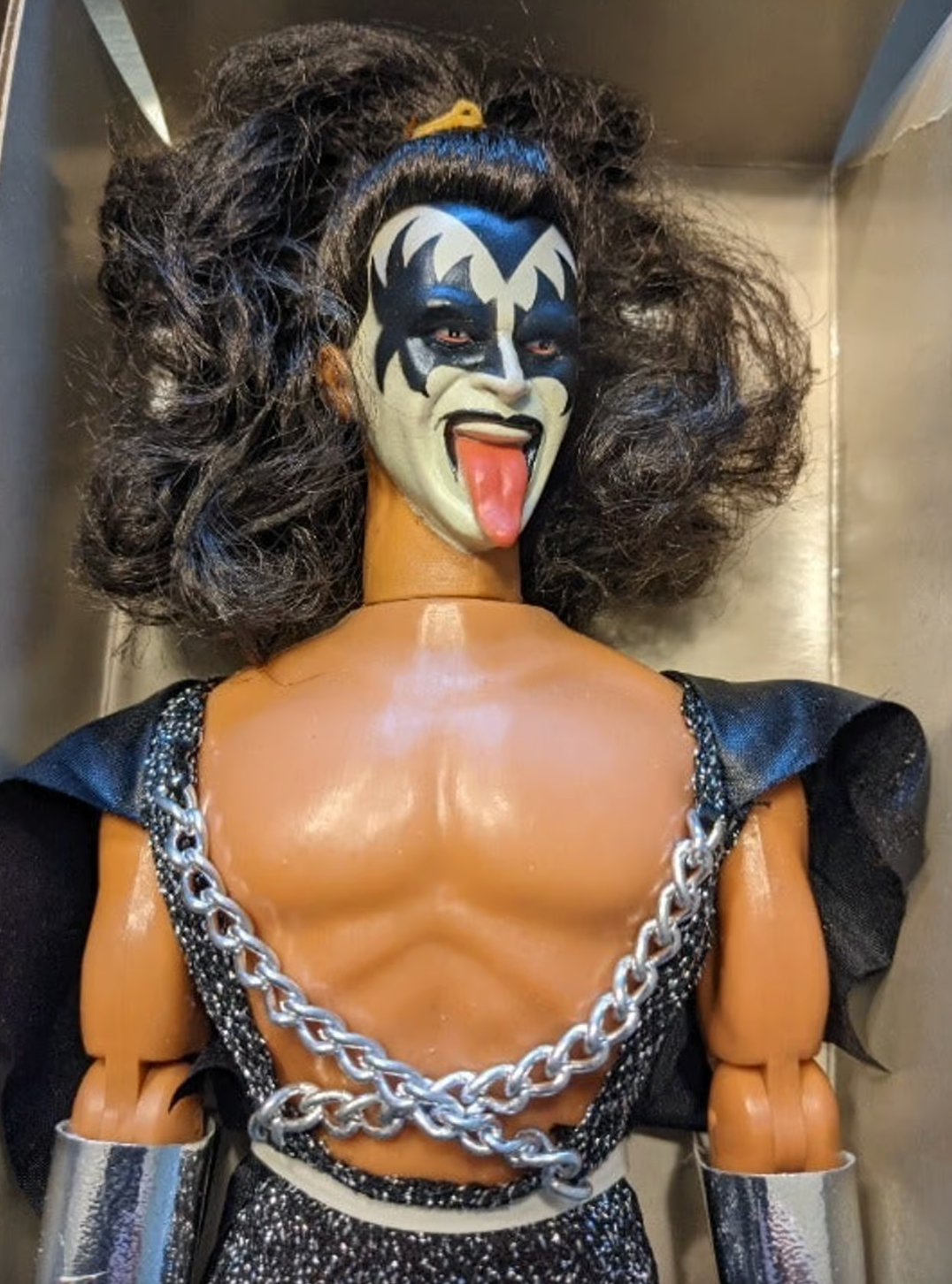 1977 KISS Mego Figures Set - Original Boxes - Complete "Muscle" Body Version - Gene Paul Ace Peter - Holy Grail 1970s Rock