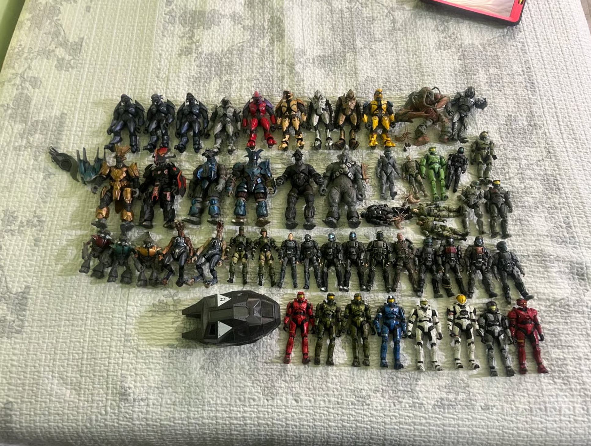 Halo Action Figure Mega Lot - McFarlane Halo 3 & Jazwares Collection - 95% Complete - Rare Spartans and Weapons