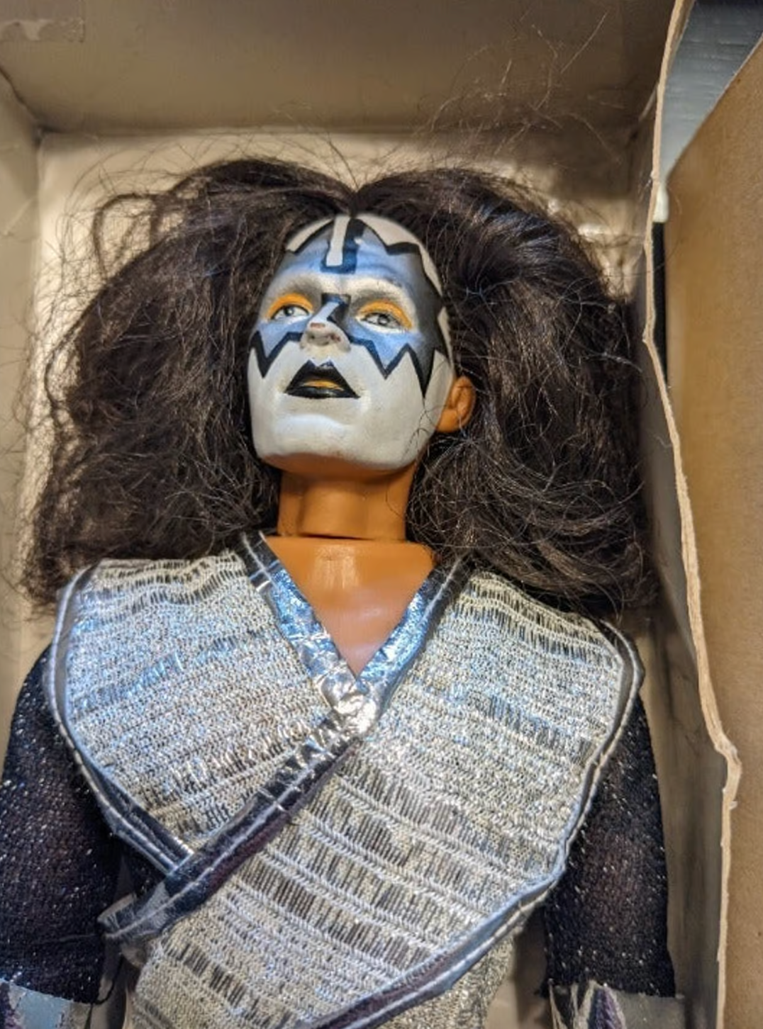 1977 KISS Mego Figures Set - Original Boxes - Complete "Muscle" Body Version - Gene Paul Ace Peter - Holy Grail 1970s Rock